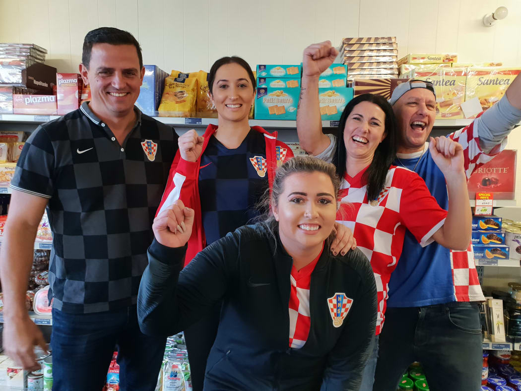 Croatian football fans.