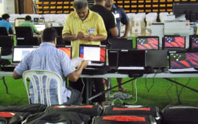Samoa Election office staff