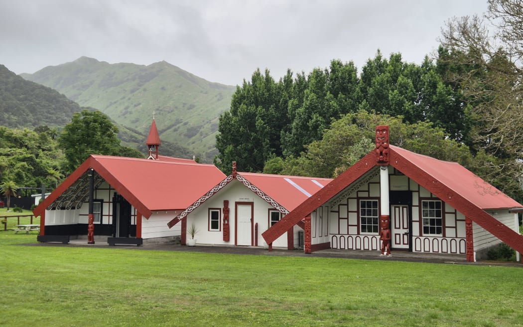 Koriniti Marae, along the Whanganui River.
