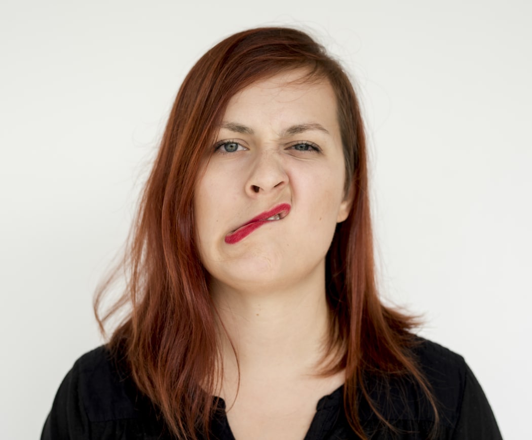 woman being silly