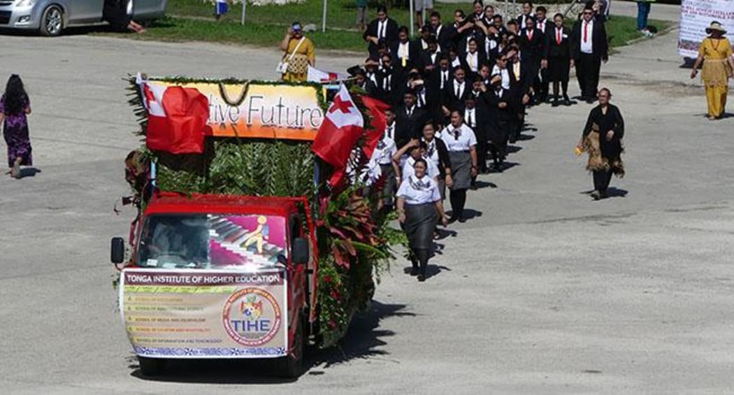 The float parade in Tonga for the Tourism Industry and Cultural Festival