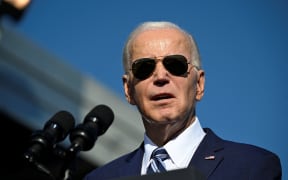 US President Joe Biden speaks about his Bidenomics agenda at Tioga Marine Terminal in Philadelphia, Pennsylvania, on 13 October, 2023. US President Joe Biden abruptly called off a trip 16 October, 2023 to Colorado, as he weighs an invitation to go to Israel to show support as it wages war against Hamas.