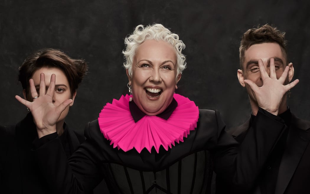 Rima Te Wiata in the role of 'The Player' in Rosencrantz and Guildenstern Are Dead.