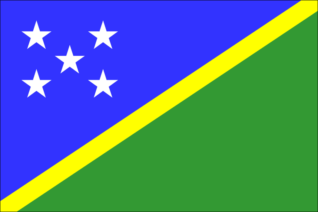 050514. Photo supplied. Pacific flags. Solomons flags