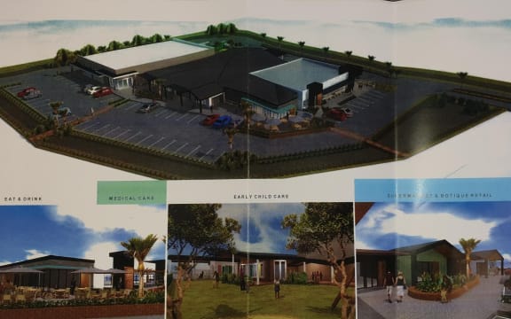 Plans for the proposed shopping centre in Napier.