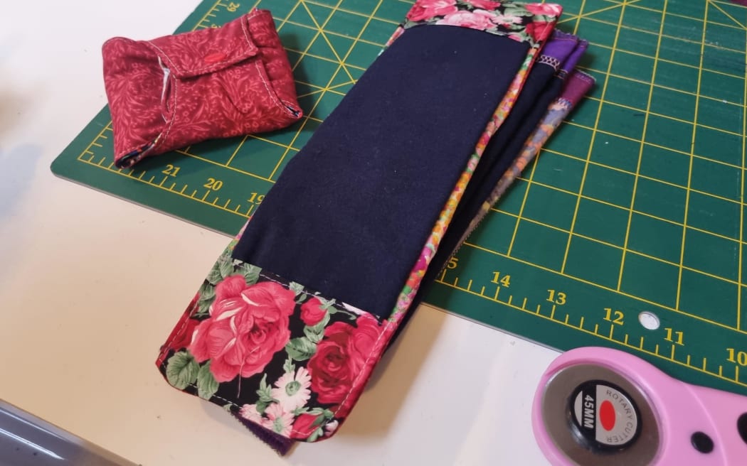 Some of the reusable menstrual pads made by Days for Girls volunteers in Nelson.
