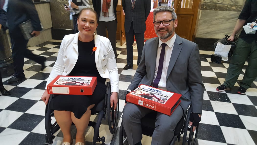 Disabilities Minister Carmel Sepuloni and ACC Minister Iain Lees-Galloway.