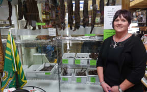 Hermien Smith - who works at the South African store in Rosedale, Auckland - says biltong is proving extra popular during World Cup season.