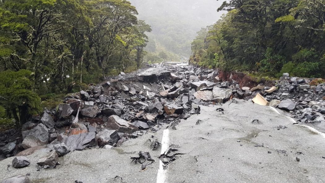 Milford Rd State Highway 94 is expected to be blocked for several days because of flooding and slips.