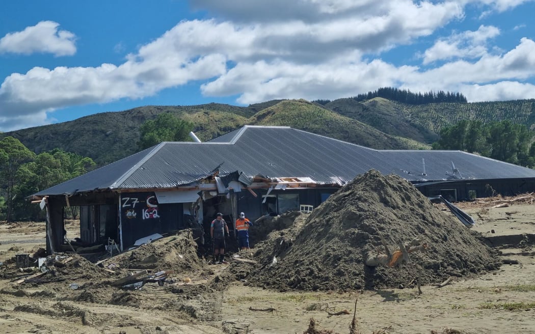 Flood damage in the Esk Valley in Hawke’s Bay.