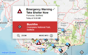 Emergency warnings on Vic Emergency site