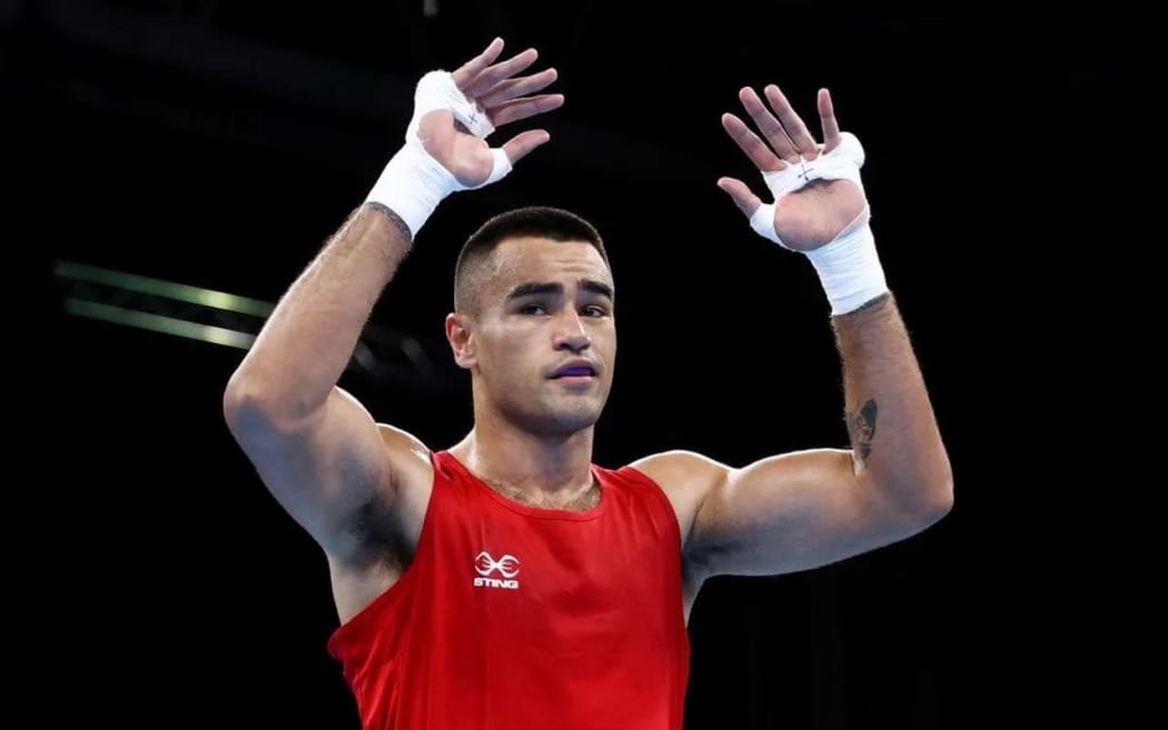 Ato Plodzicki-Faoagali after his semi-final win