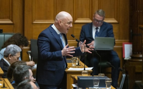 The Prime Minister, Christopher Luxon, in the Budget Debate.