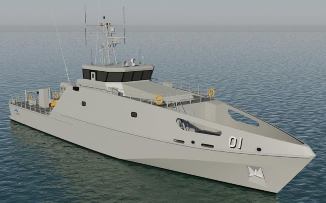Artist impression of Vanuatu patrol boats provided by Australia.