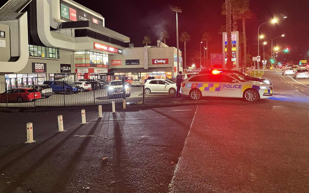 The scene of a serious incident in Manukau.