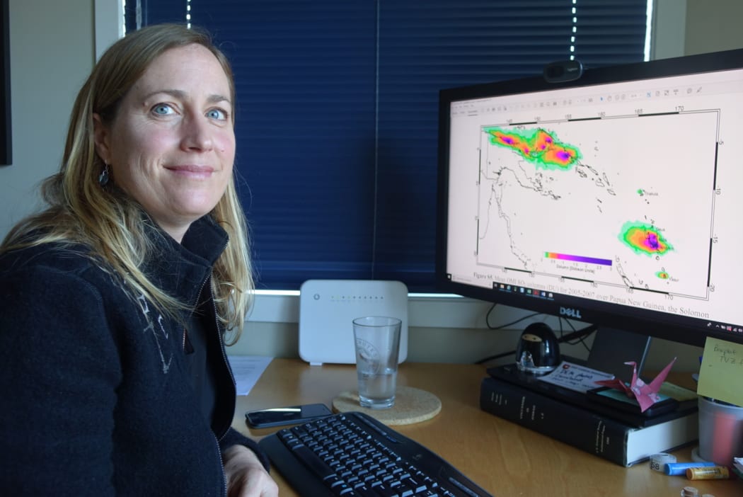 Volcano geochemist Cindy Werner.