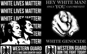 The posters were put up across the university's city campus.