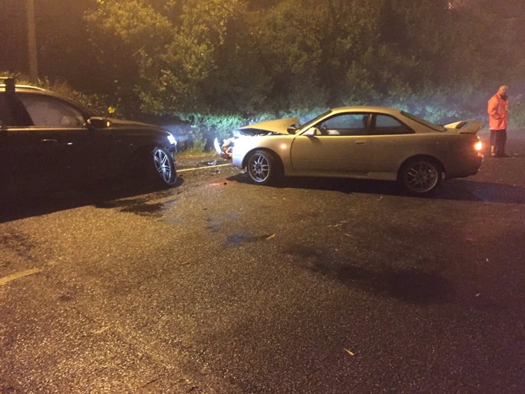 The crash at Governors Bay.