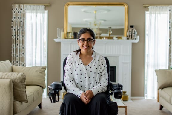 Latifa Daud at home in Auckland.