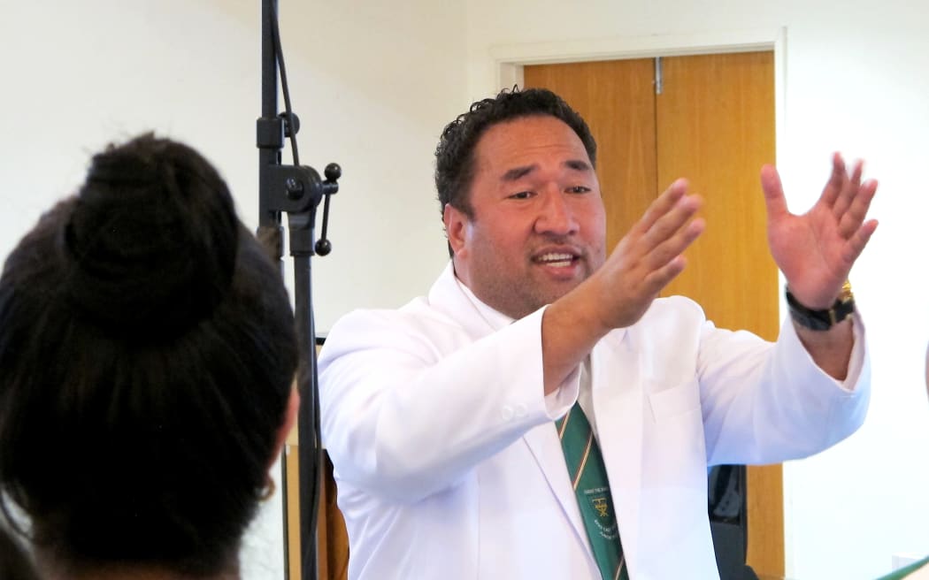 Choir director Wayne Seau