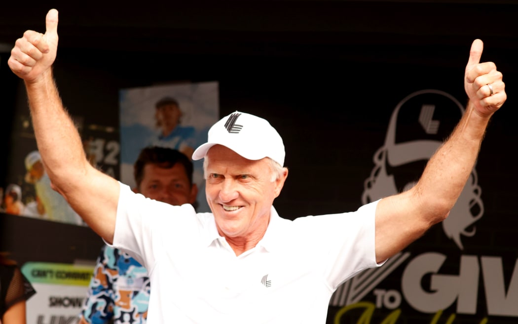Greg Norman the LIV CEO and golf commissioner.