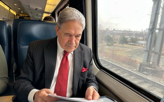 Foreign Minister Winston Peters in the United States.
