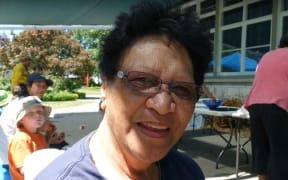 Margaret Amuketi was among those preparing meals at Waiau School, where about 100 of the town's 400 residents have been sleeping because their homes are earthquake-damaged and power and water remain off.