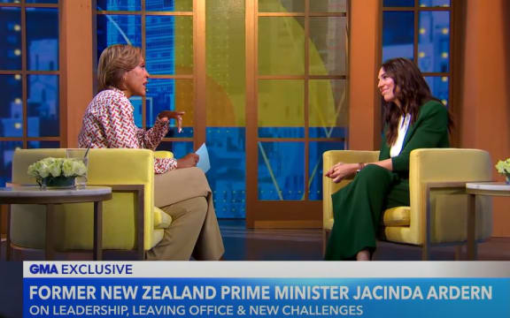 Jacinda Ardern on Good Morning America.