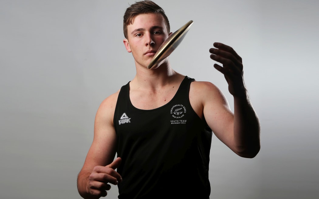 Discus thrower Connor Bell has had the benefit of coaching from champion shot putter Dame Valerie Adams.