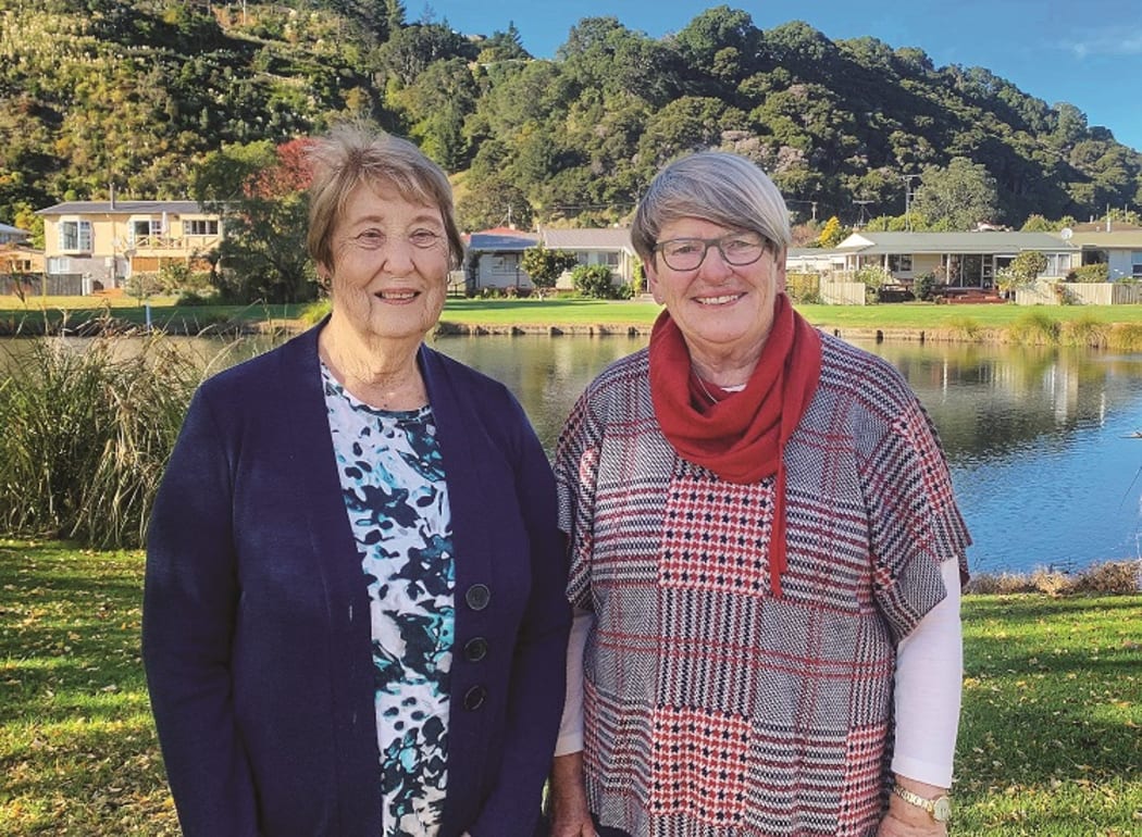 Colleen Yardley and Lynore Craig of Sullivan Lake Care Group would like the council to commit to dredging the lake every two years to improve its water quality.