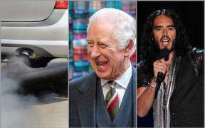 Car exhaust, King Charles, Russell Brand