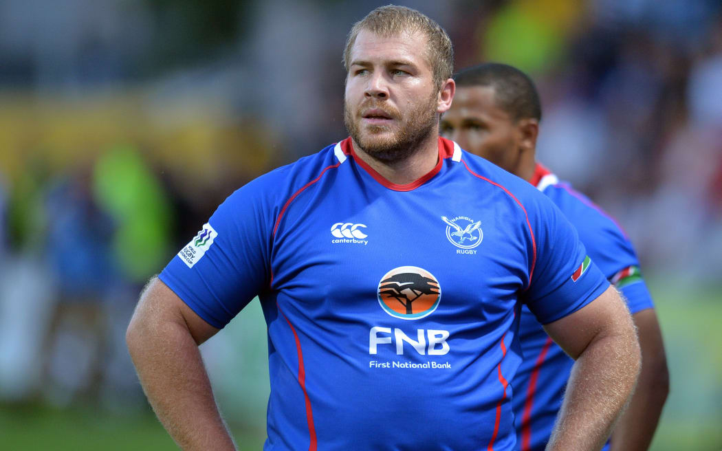 Namibian prop Johannes Redelinghuys.
