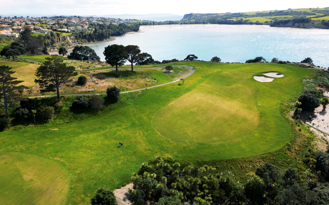 The closed Whangaparāoa golf course.