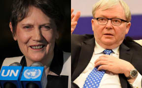 Helen Clark and Kevin Rudd