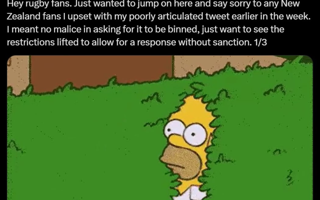 Joe Marler tweet apology