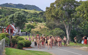 Onuku Marae ahead of Prime Minister Christopher Luxon's arrival.