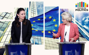 Prime Minister Jacinda Ardern and European Commission President Ursula von der Leyen.