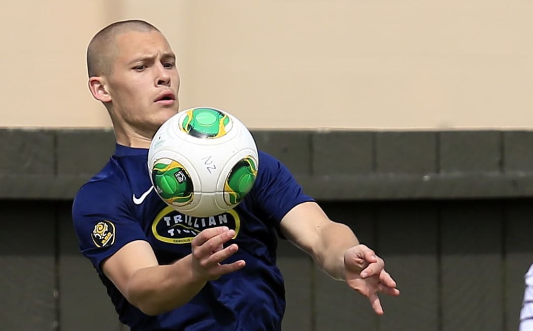 Auckland City's John Irving in action.