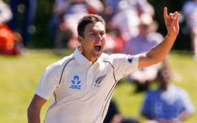 New Zealand's Trent Boult appeals for a wicket.