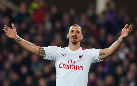 Zlatan Ibrahimovic of AC Milan.