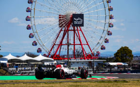 Max Verstappen during qualifying for the Japanese Grand Prix.