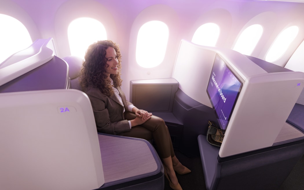 The new Business Premier option on Air New Zealand's retro-fitted 787-9 Dreamliner planes.