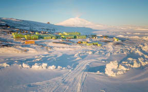 New Zealand's Scott Base in Antarctica, in 2023.