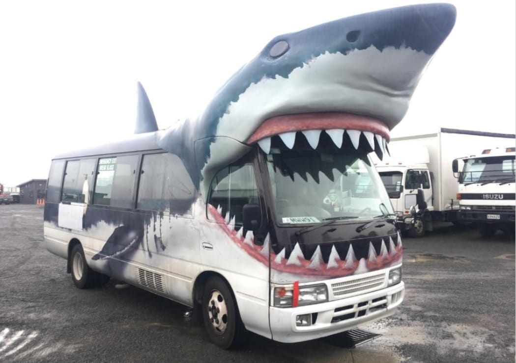 The Shark Bus is for sale.