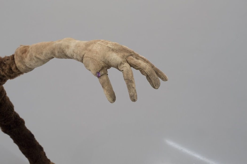 Brown Sloth Creature an art work by Francis Upritchard and Karl Fritsch