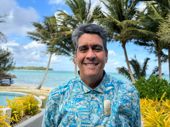Surangel Whipps Jr in Rarotonga. 7 November 2023.