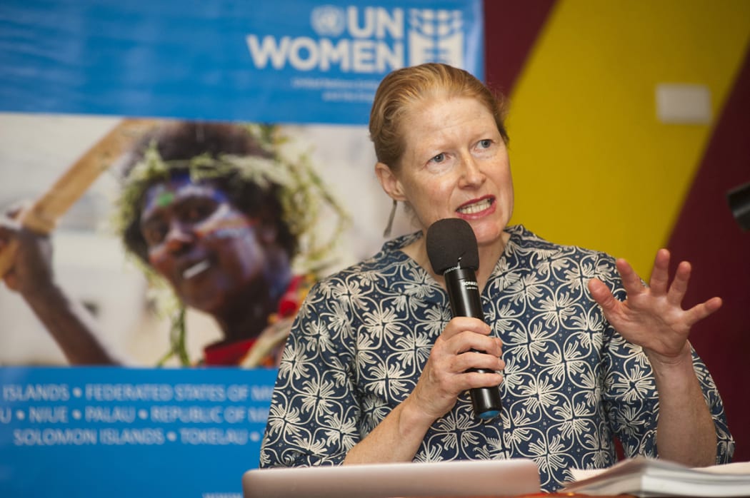 Research Team Leader Cate Sumner, Director, Law & Development Partners speaking at the launch of the report.