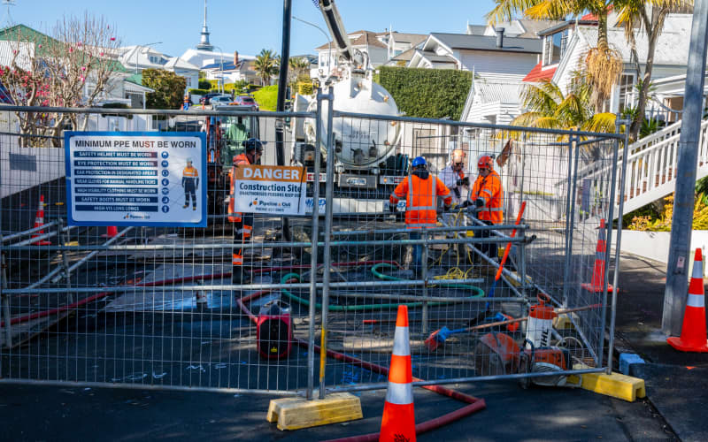 Sink hole Hackett St Saint Marys Bay