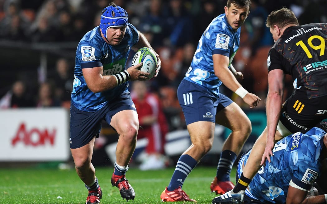 James Parson on the burst against the Chiefs in Super Rugby Aotearoa last year.