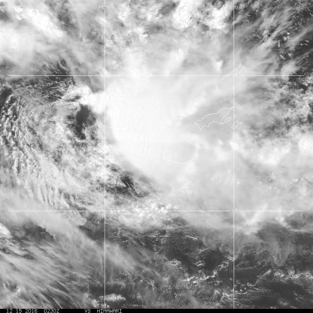 Fiji satellite image taken Thursday afternoon 15/12/2016.